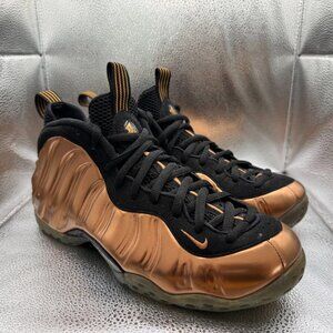 Size 10.5 Nike Air Foamposite One Metallic Copper Black Mens Sneakers 314996-007